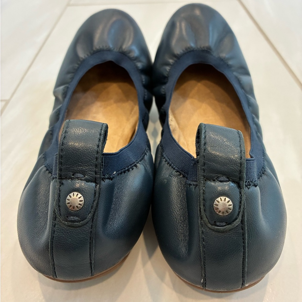 GH Bass Leather Ballet Flats - Navy